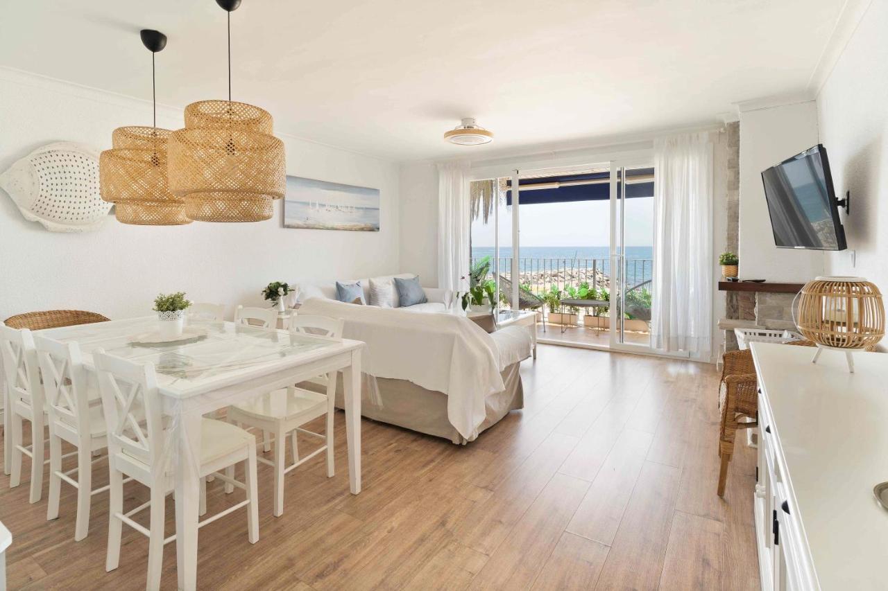 Ferienwohnung Apartamento Primera Linea De Mar Con Espectaculares Vistas Sant Pol De Mar Exterior foto