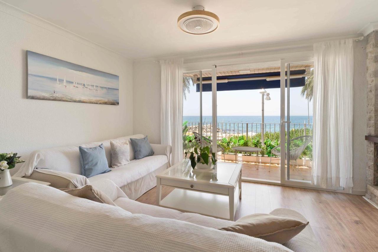 Ferienwohnung Apartamento Primera Linea De Mar Con Espectaculares Vistas Sant Pol De Mar Exterior foto
