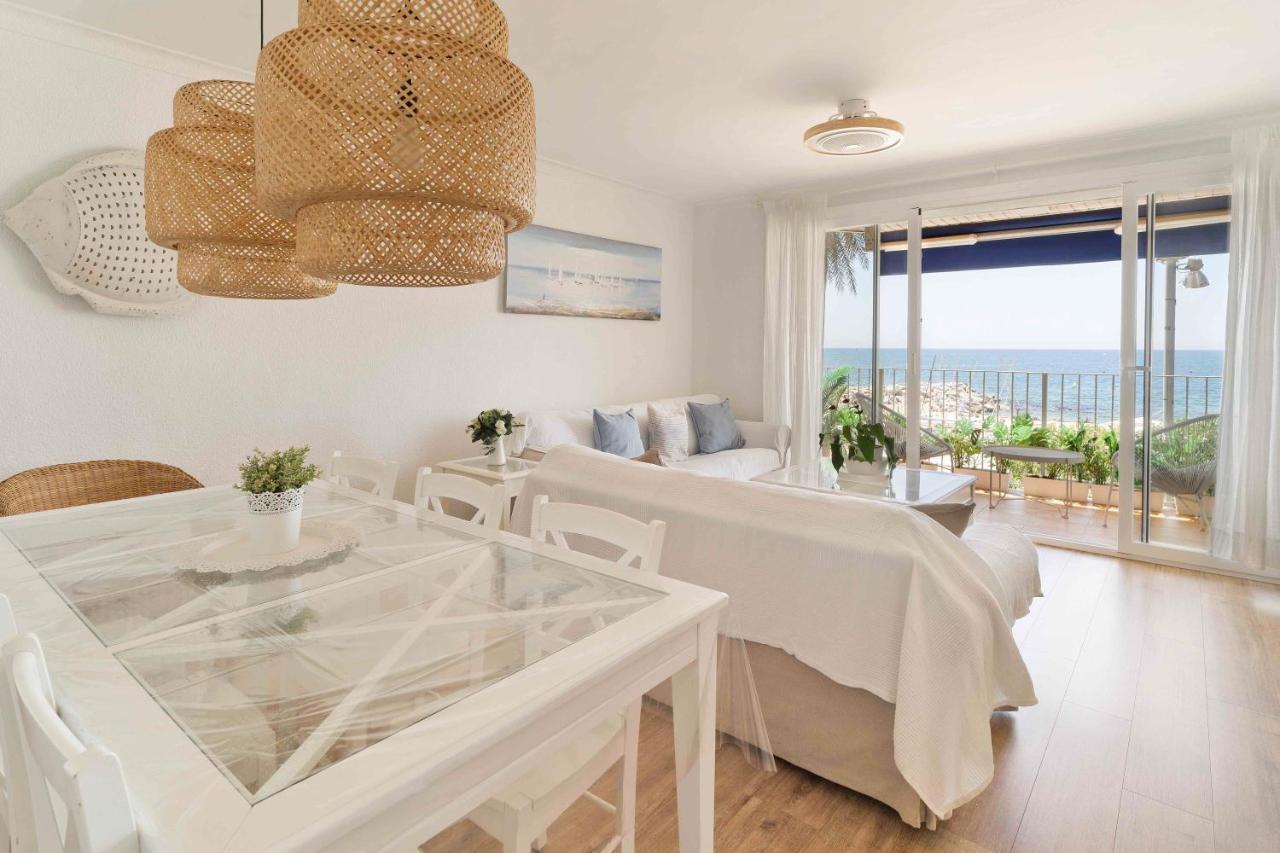 Ferienwohnung Apartamento Primera Linea De Mar Con Espectaculares Vistas Sant Pol De Mar Exterior foto